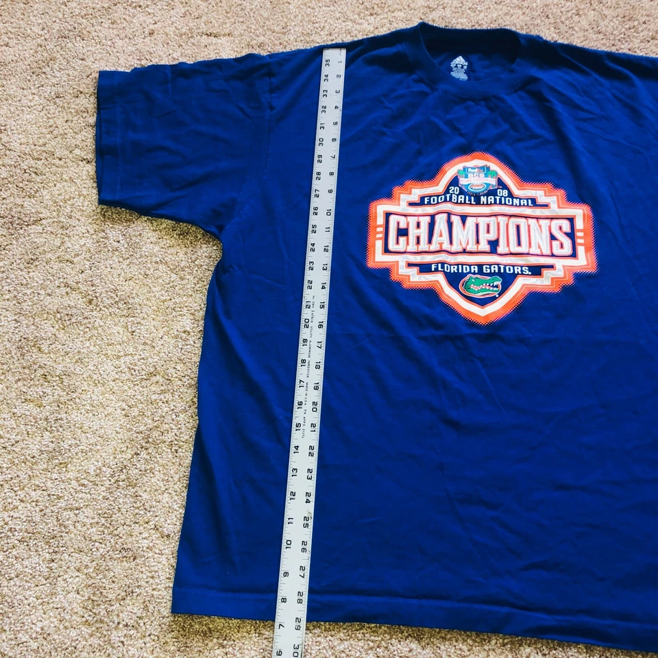 Camiseta De Colección Florida Gators Fútbol BCS Campeones Nacionales 2008 Para Hombre Talla 2XL Foto 4 de 4