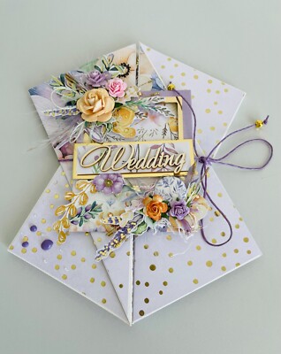 Handmade wedding card