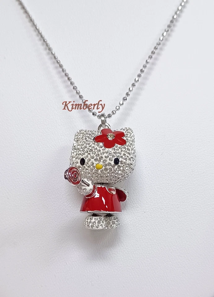 Swarovski Hello Kitty Lollipop Pendant 3D Moving Head/Arms/Feets Crystal 1120583 - Bild 4 von 4