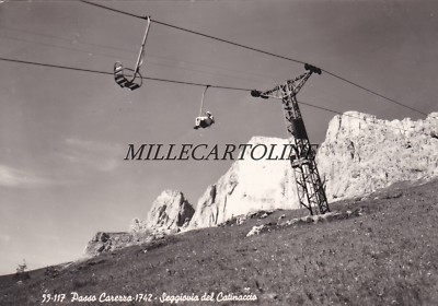 PASSO CARZZA - Catinaccio chairlift 1957