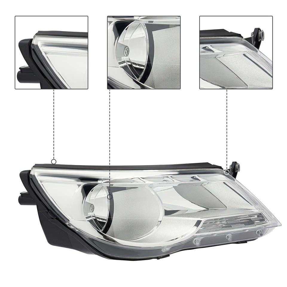 Right Passenger Headlight Headlamp Assy for 2009/2010/2011 Volkswagen Tiguan Foto 2 de 4