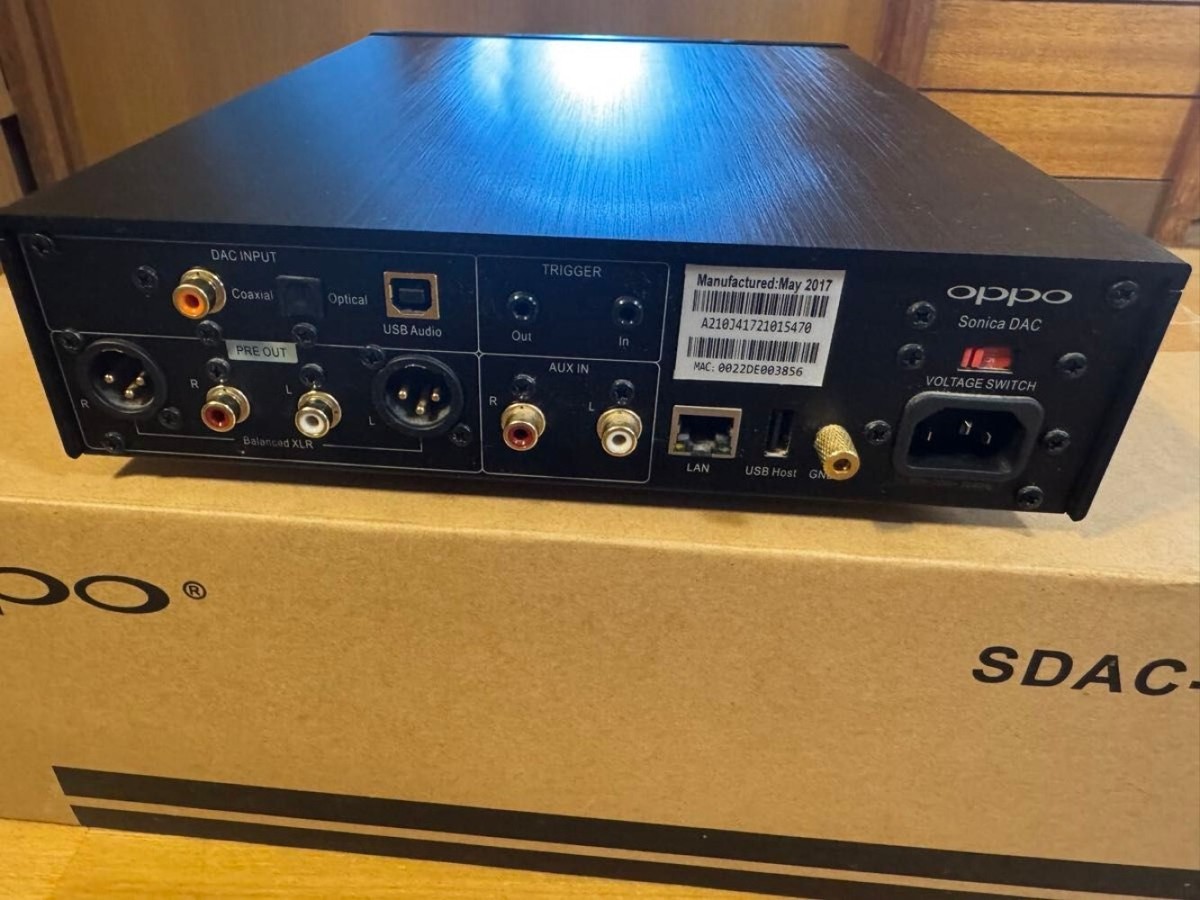 Oppo Sonica DAC OPP-SDAC-3 Audiophile DAC Network Streamer Black 