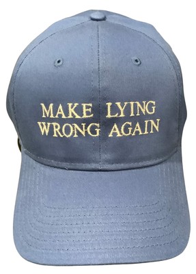 Make Lying Wrong Again Hat 2002   Embroidered Adjustable Cap