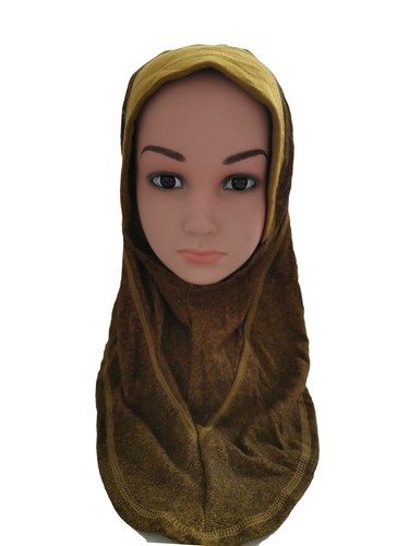 One Piece Kids Girls Scarf Hijab Muslim Turban Islamic Headscarf Wrap Shawl 2-6Y - Picture 24 of 80