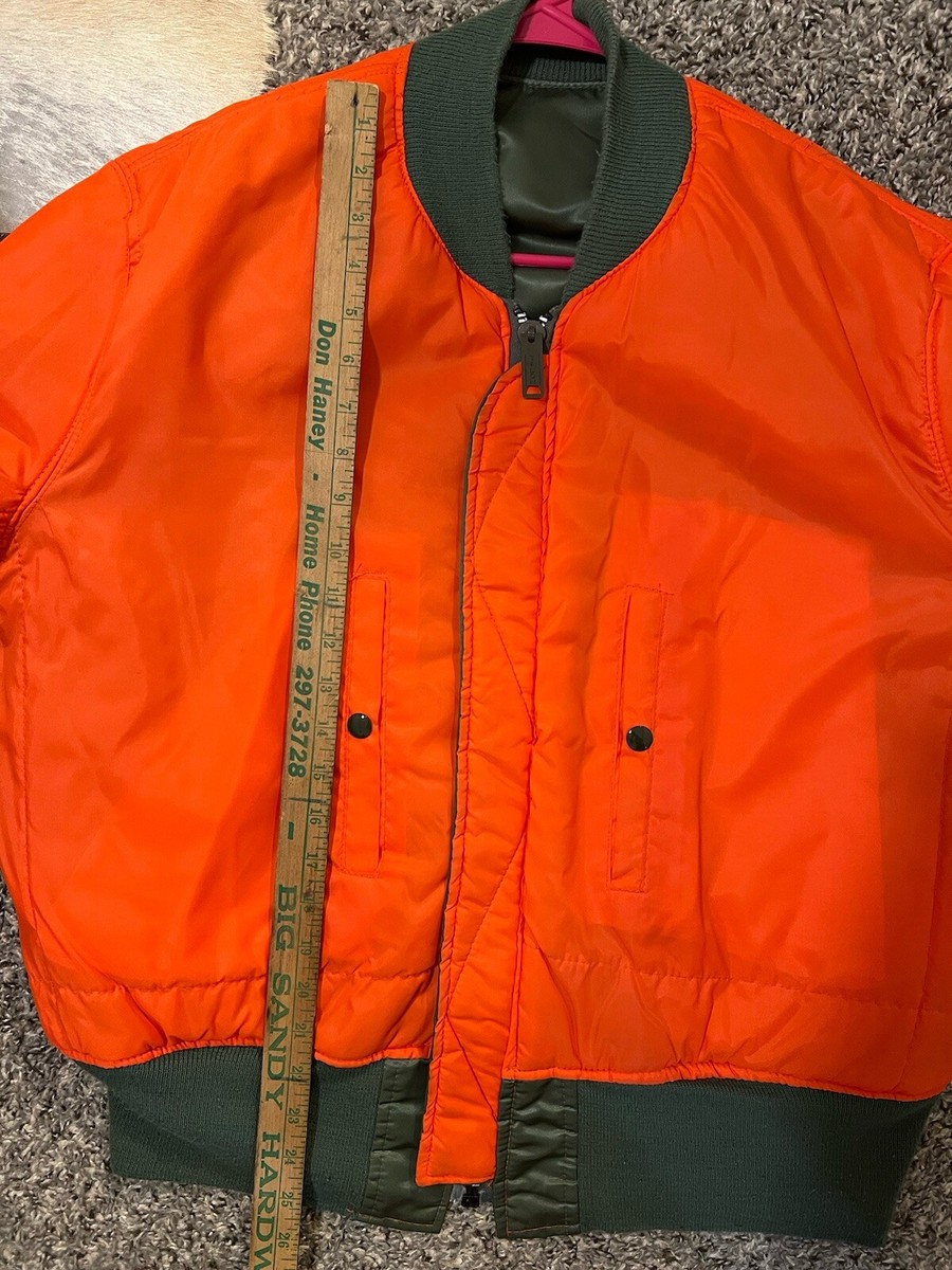 Vintage Corinth MFG Co MA-1 Flyers Bomber Reversible Jacket Vintage Corinth MFG Co MA-1 Flyers Bomber Reversible Jacket