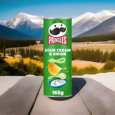 3 Pringles Sour Cream & Onion Sharing Crisps 3x165g=495g