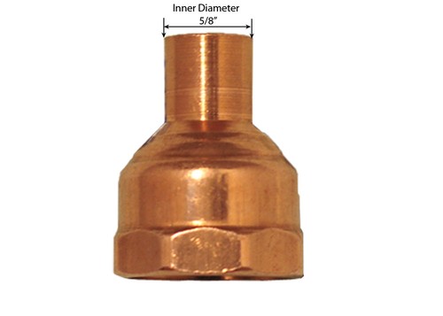Libra Supply 1/2 x 3/4 inch Copper Pressure Reducing Female Adapter CxFIP, 10pcs
