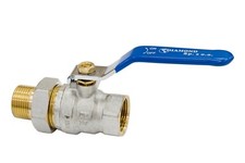  Messing Kugelhahn mit Verschraubung Absperrventil Absperrhahn 1/2 3/4 1 zoll