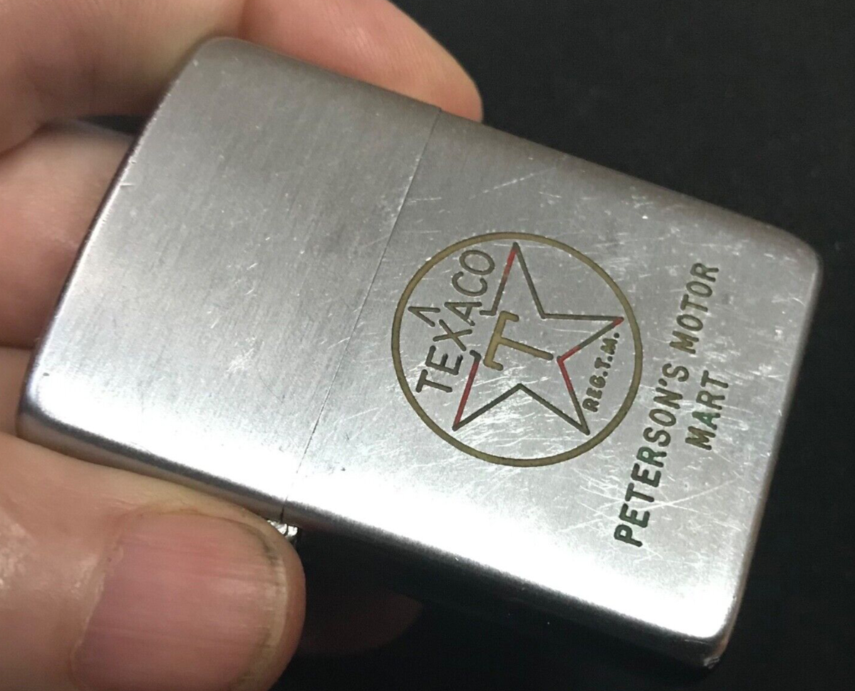 1955 1956 TEXACO Lighter Zippo OIL AND GAS Motor Mart | eBay