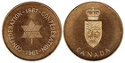 1867-1967 Canada Confederation Brass Token Coin