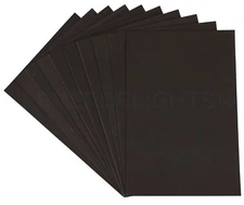 Black Foam Sheets - 8" x 12" - Large Self Adhesive 8x12 Craft Pads - 10 20 100