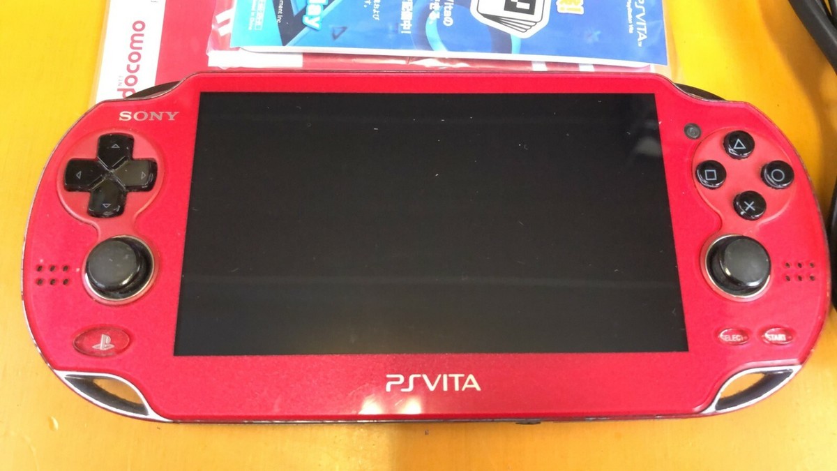 Nintendo Switch Play Station VITA PCH-1100 PS Vita PCH-1100 AB03 Red 3G / Wi-Fi Video Game Console JAPAN sony
