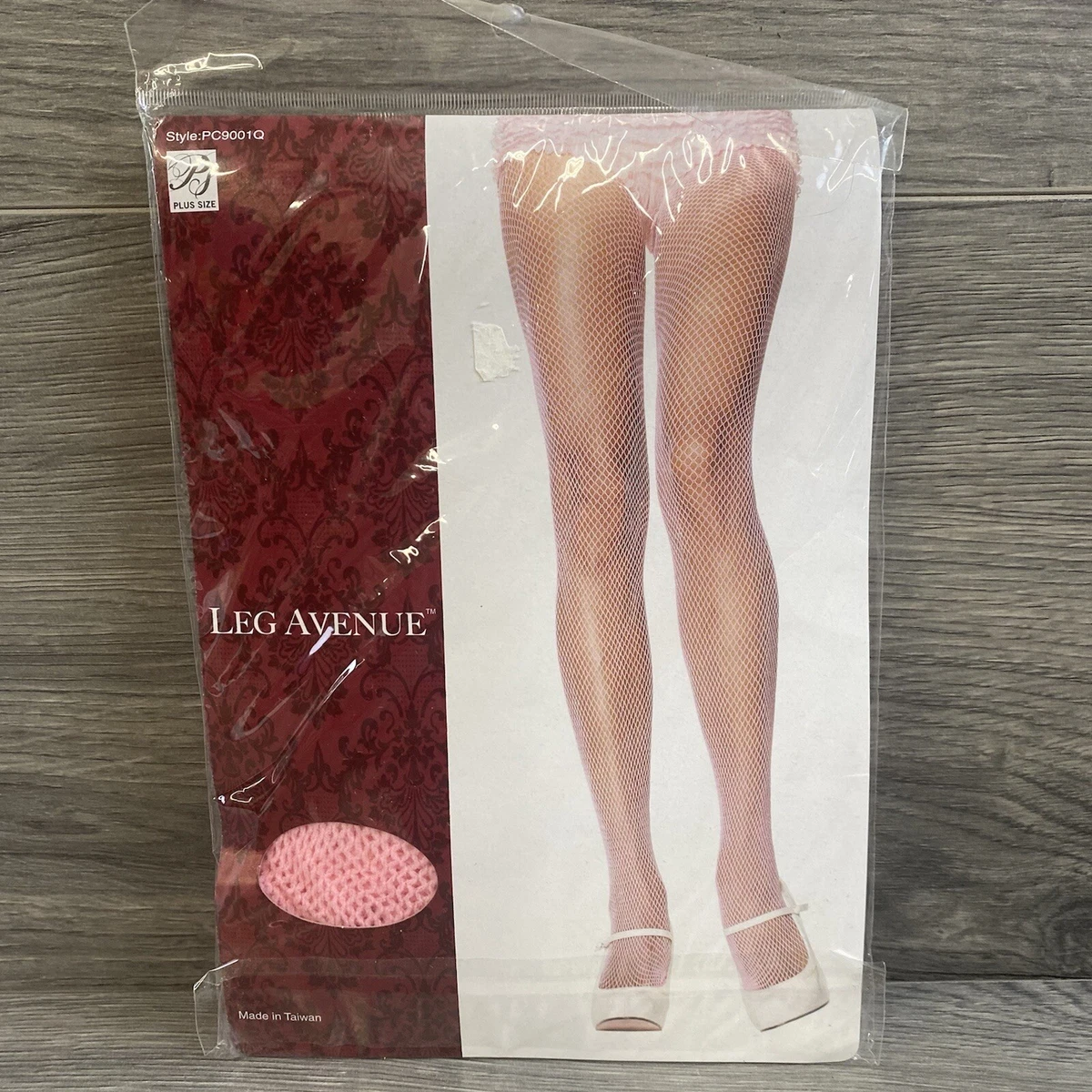 Women's Plus Size White Seamless Fishnet Tights