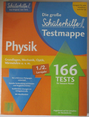 Testmappe Schülerhilfe Physik 1/2 Klasse 166 Tests