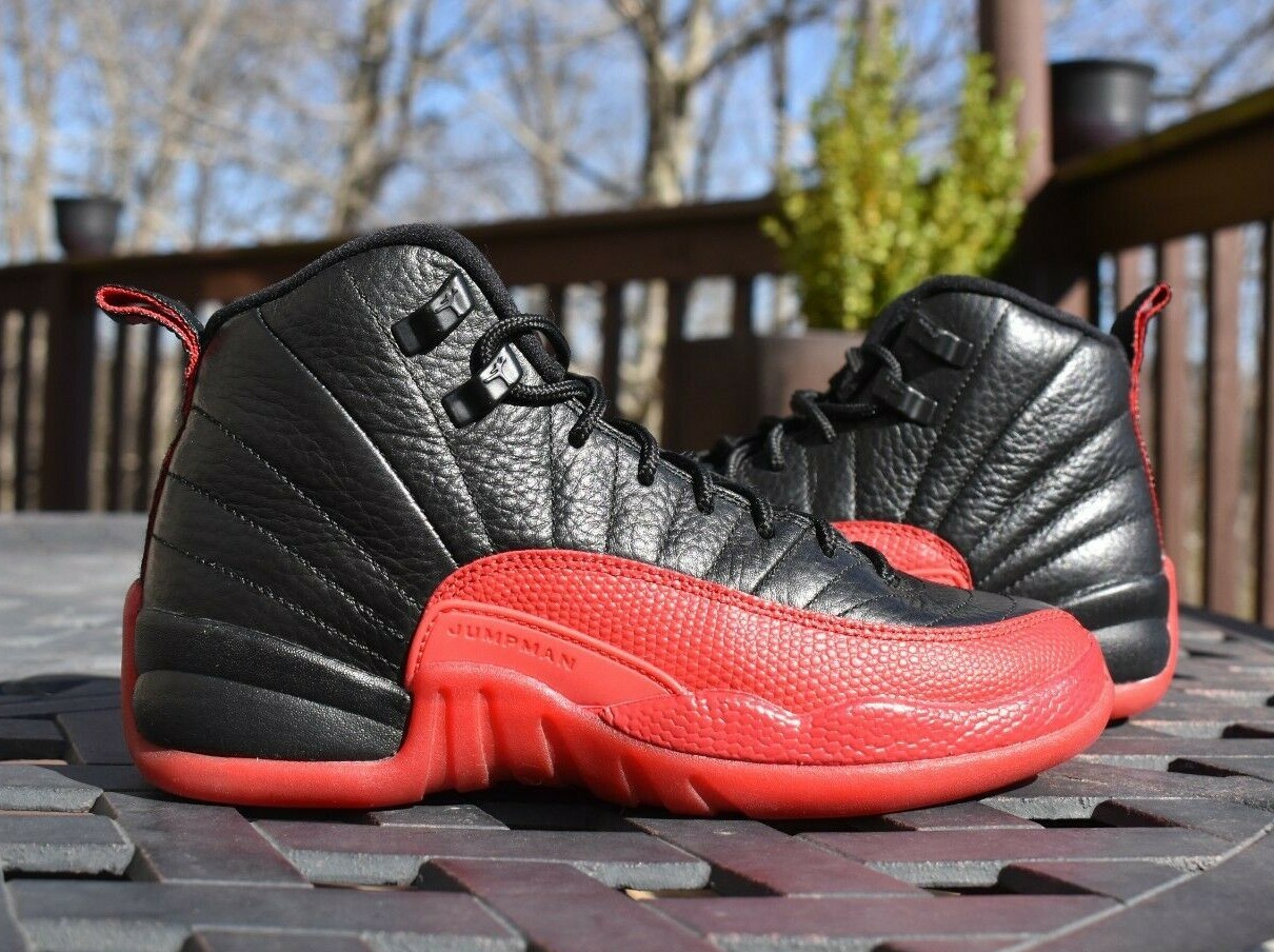 Jordan 12 Black/Varsity Red 2016 for 