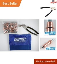 Heavy Duty 1/8'' Cleco Fasteners Kit with Pliers  Carry Bag - Automotive