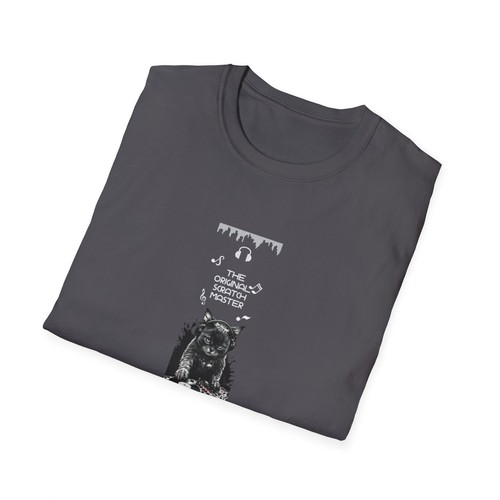 Cat Scratch, DJ, Cats, Scratch Master, Funny T Shirt, Unisex Softstyle T-Shirt - Picture 25 of 41