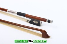 4/4 Full Size Violin Bow Brazilwood Stick Ebony Frog Great Balance