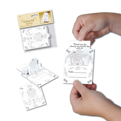 Wishing Well Place Cards Wedding Anniversary Decorations 12pc.
