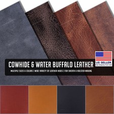 Cowhide  Water Buffalo Leather - 8-9oz - Thickness 0.125in  0.140in 