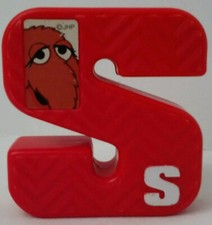 Sesame Street Replacememnt Letter Tyco Plastic Block Letter S Textured
