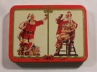 Vintage Coca Cola 1Sealed Playing Cards Christmas 1994-95 Santa Coke Cards W/Tin