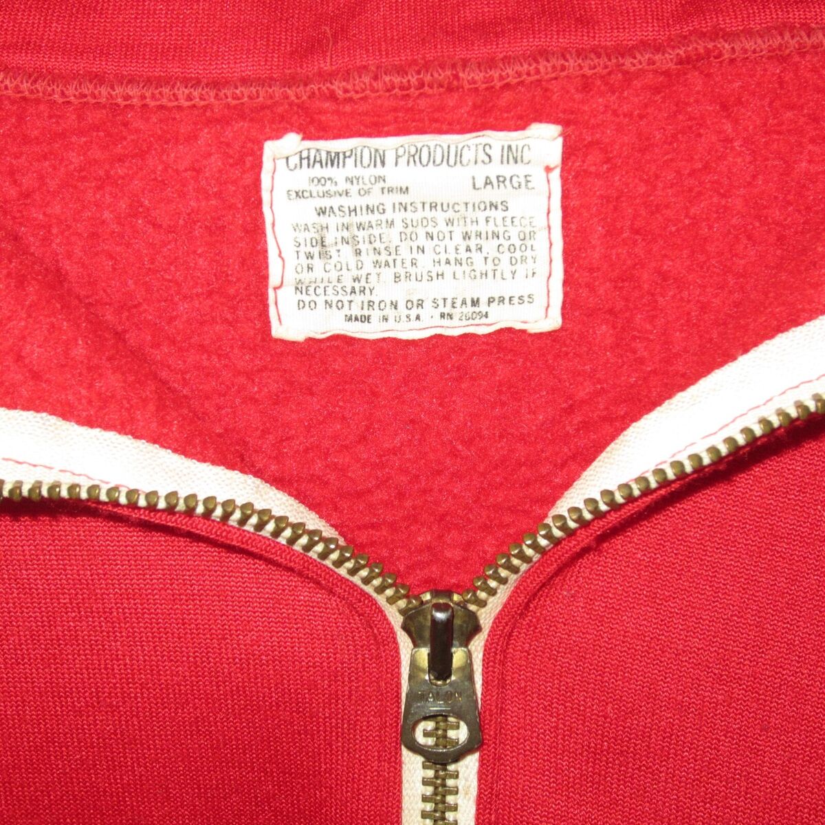 Rare Vintage 60's Champion 1/3 Zip Pullover Hoodie Varsity Rare Vintage 60's Champion 1/3 Zip Pullover Hoodie Varsity