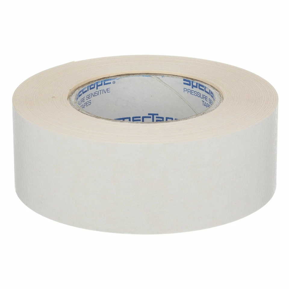 Spectape ST501 Double Sided Crepe Paper Adhesive Tape, 36 yds Length x 2" Width
