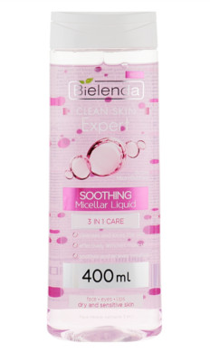 Bielenda Expert Micellar Soothing Liquid 3in1 Washing Makeup Removal 13.5 oz