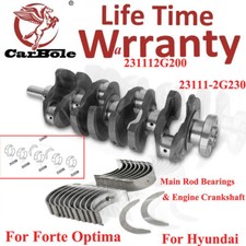 Engine Crankshaft Rods Bearing Kit For Hyundai Sonata Kia Forte Optima 2.4l Dohc