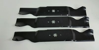 Qty/3 18 1/2'' Genuine MTD 742-0677B, 942-0677B High Lift Blade 54'' Deck