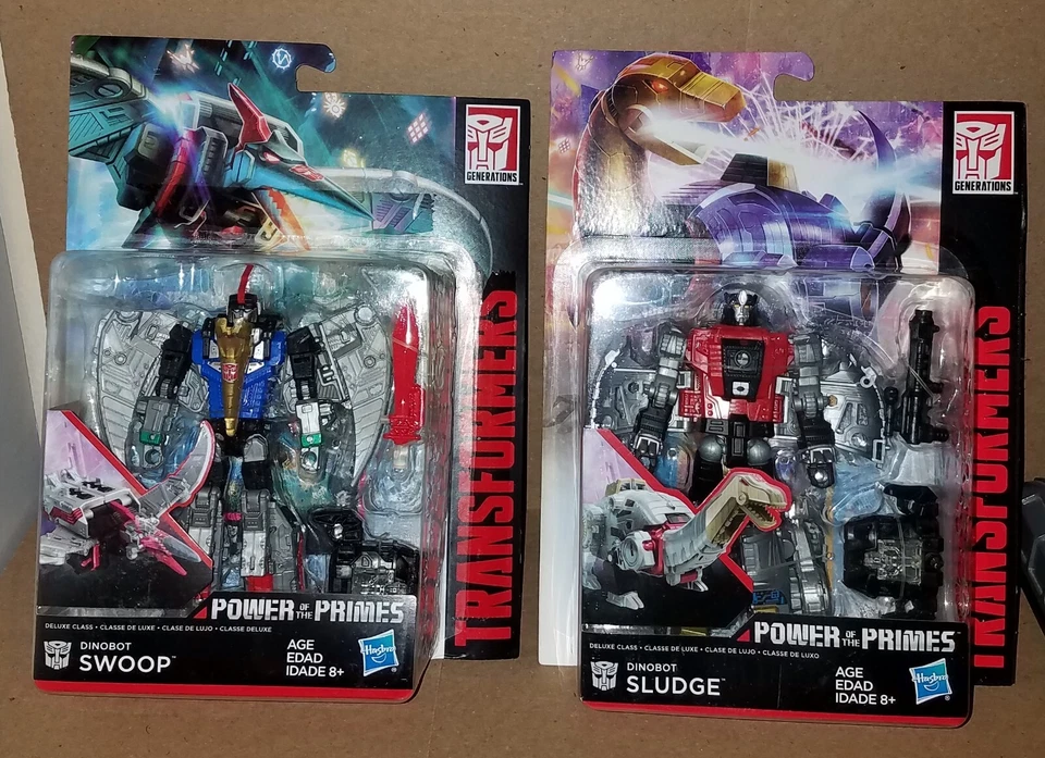 TRANSFORMERS POTP Dinobots Set GRIMLOCK SWOOP SLUG SLUDGE SNARL SLASH VOLCANICUS - Image 2 of 4