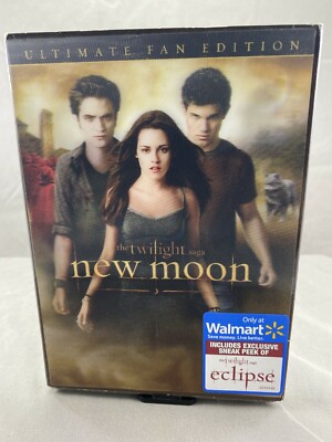 TWILIGHT: NEW MOON (DVD/2009) Ultimate Fan Edition w/ Slipcover Kristen Stewart
