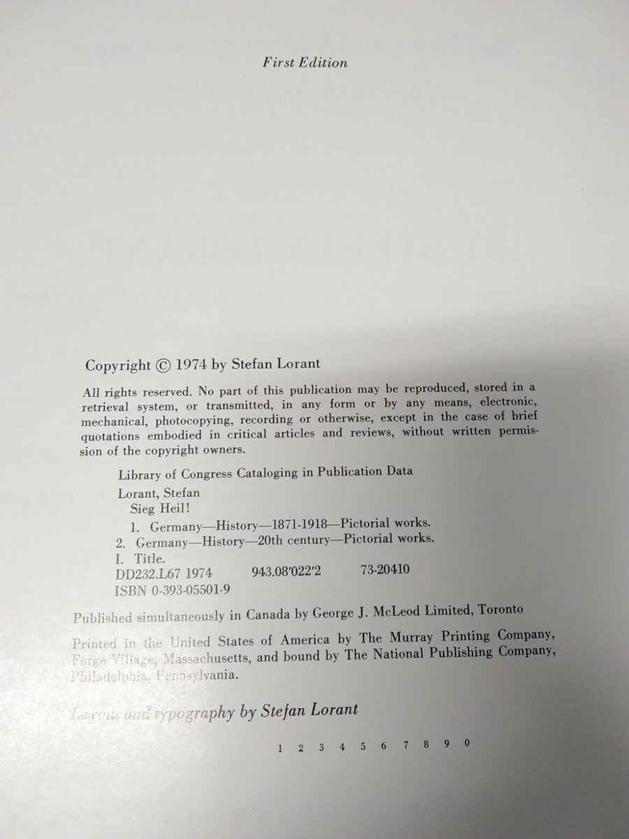 Sieg Heil! An Illustrated History of Germany HC/DJ (FC82-2-R