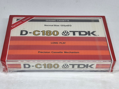 RARE TDK D-C180    Blank Audio Cassette Tape (Sealed) NOS! New!