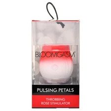 XR Brands BloomGasm Pulsing Petals Throbbing Rose Stimulator Pink, New