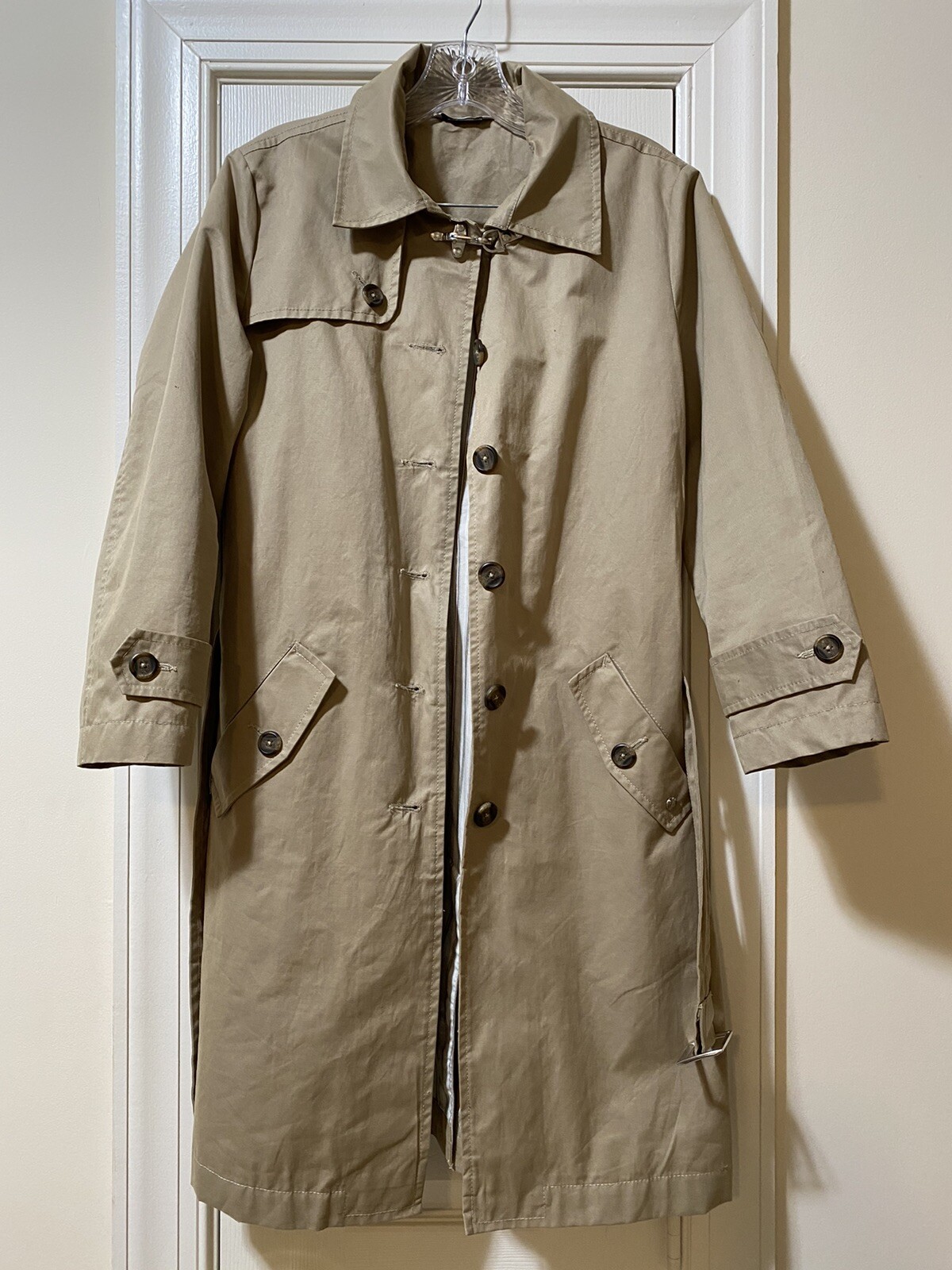 BMW Womens Beige Trench Coat Size XS in Good Condition-image