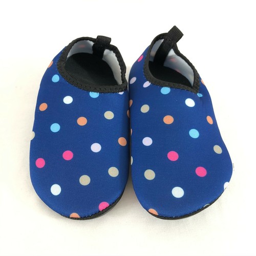Toddler Girls Water Shoes Slip On Fabric Lightweight Polka Dot Blue Size 11.5-12 - Picture 2 of 5