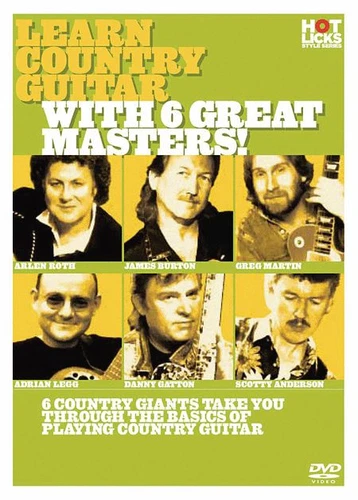"LEARN COUNTRY GUITAR WITH 6 GREAT MASTERS!" INSTRUCTION DVD NEW SEALED ON SALE!