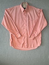 Vintage Burberry London Shirt Adult Large Pink Button Down Monogrammed Men  s