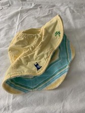 Gymboree Pool Party size one size hat terry yellow blue swim