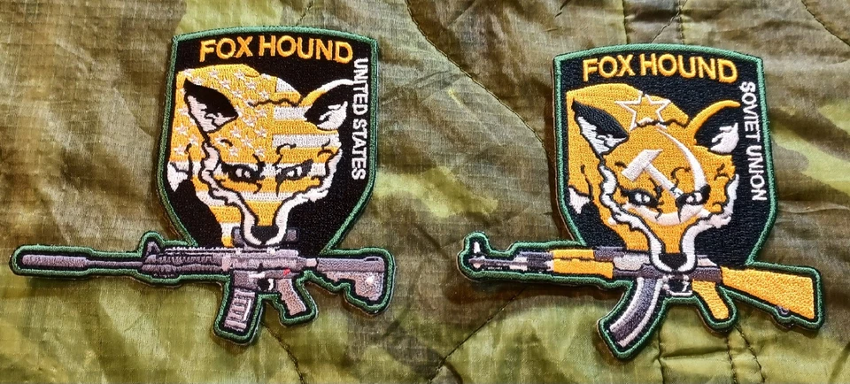 Foxhound Patch Metal Gear Solid USA Soviet Union Variants Lot RARE Hideo Kojima - Image 2 of 4