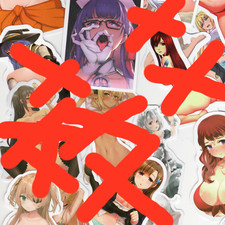Sexy Anime Waifu Stickers 30 Pk