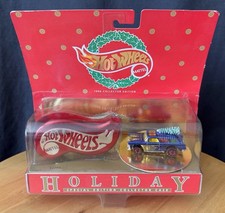 1996 Hot Wheels HOLIDAY SPECIAL BLUE COLLECTOR EDITION w Case 09763 NOS