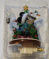 Disney Minnie Mouse Christmas Tree Night Light Plug In w/ Box