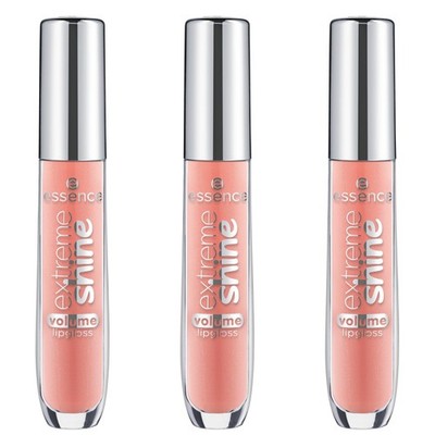 essence extreme shine volume lipgloss, 5 ml (3er Pack), 12 Dazzling Apricot