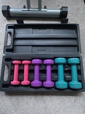 York Pro Fitness Dumbbells Set Weight Loss, 0.5KG/1KG/1.5KG Set Of 6 In Case