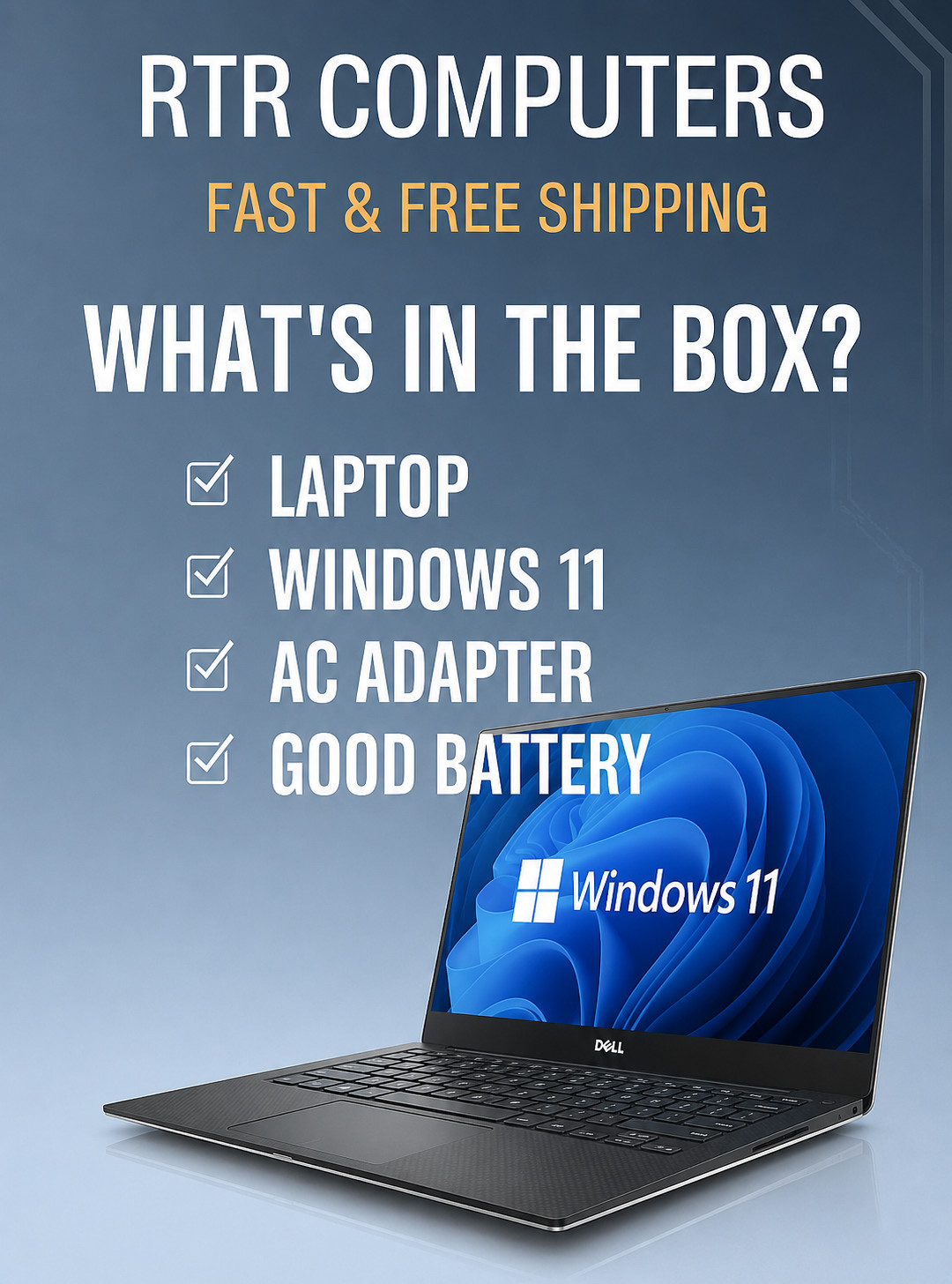 Dell Latitude 7490, 14.1-Inch Laptop, with Intel Core i5 8th Gen., Windows 11 Pro