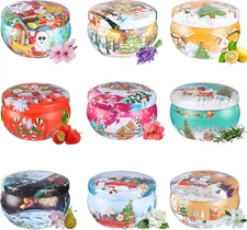 Candles Gifts for Women, Scented Candle Set 9 Bulk Small Candles for Home Aromat