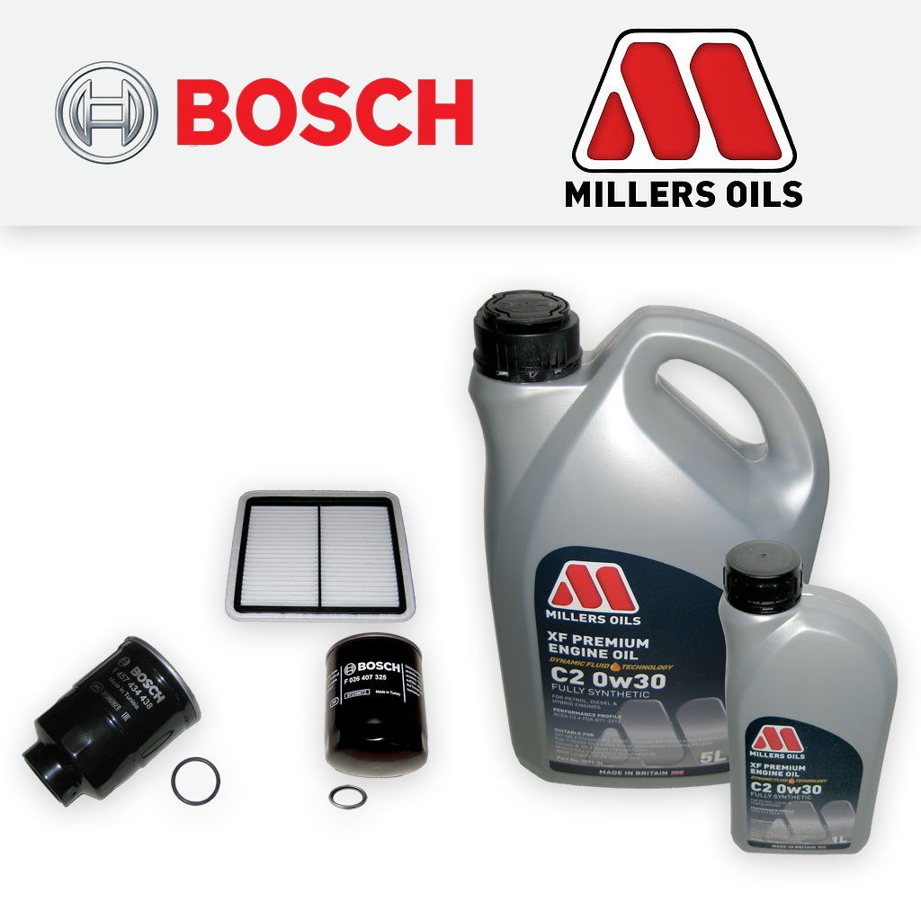 SERVICE KIT for SUBARU IMPREZA 2.0 D OIL AIR FUEL FILTERS +0w30 OIL (2009-2012)